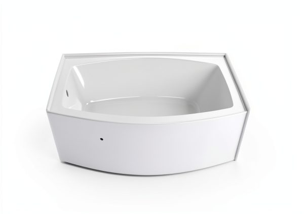 Kingston Brass White Recessed Bathtub-5