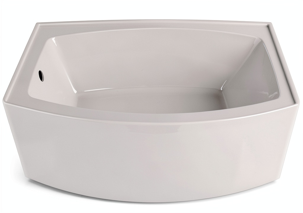 Kingston Brass White Recessed Bathtub