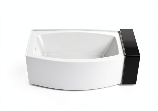 Kingston Brass White Recessed Bathtub-1