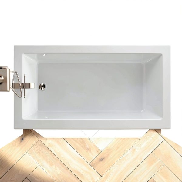 Kohler White Acrylic Contemporary Bathtub-6