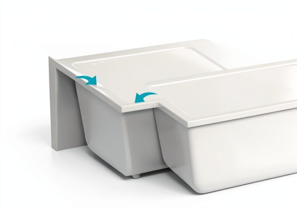 Acrylic Bathtub Fine Fixtures Modern White Alcove-7