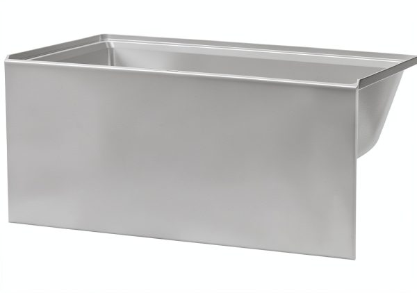 Fine Fixtures White Fiberglass Bathtub 70 Gallon-1