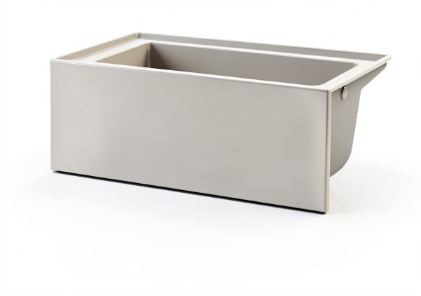 Fine Fixtures White Fiberglass Bathtub 70 Gallon-3
