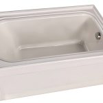 PROFLO White Acrylic Alcove Bathtub 75 Gallon-0