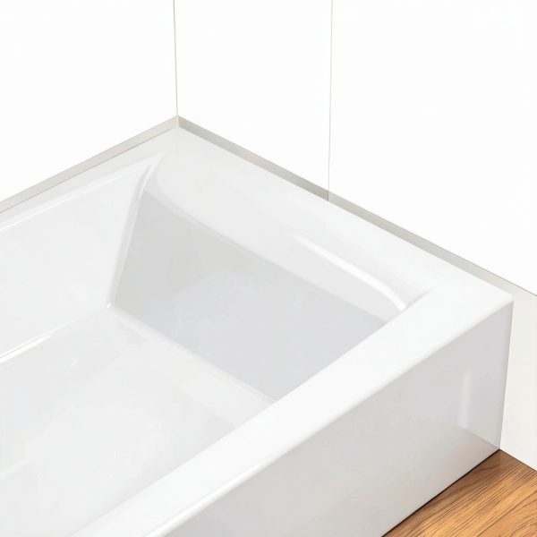 Kohler Alcove Bathtub White Plastic Left Drain-7