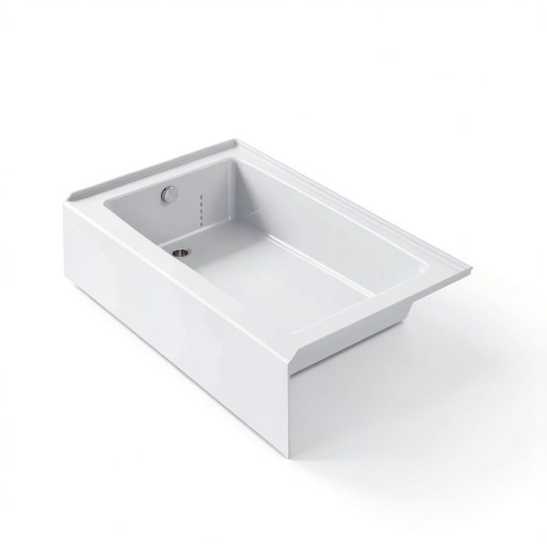 Kohler Alcove Bathtub White Plastic Left Drain-2