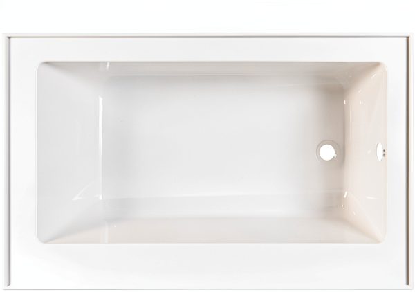 Fine Fixtures White Fiberglass Bathtub 70 Gallon-2