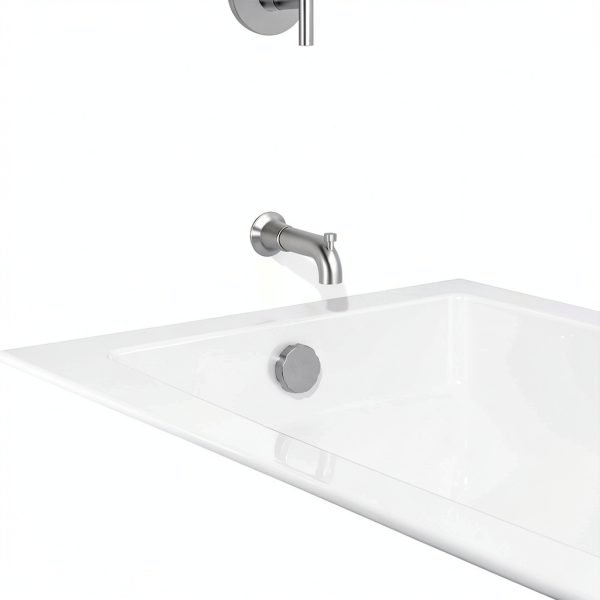 Kohler Alcove Bathtub White Plastic Left Drain-4