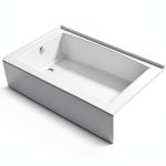 Kohler Alcove Bathtub White Plastic Left Drain-0