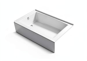 Kohler Alcove Bathtub White Plastic Left Drain-0