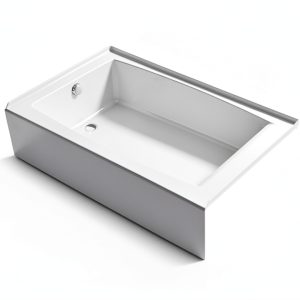 Kohler Alcove Bathtub White Plastic Left Drain-0