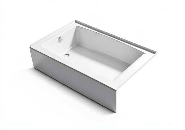 Kohler Alcove Bathtub White Plastic Left Drain-0