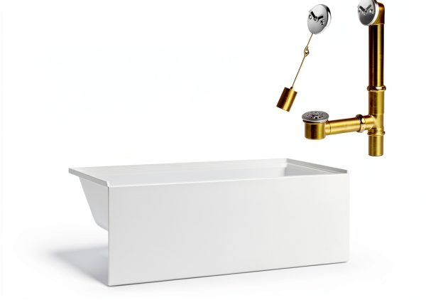 Fine Fixtures White Rectangular Bathtub-1