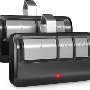Universal Garage Door Opener Remote Gonat Visor Clip 2 Pack Black-0