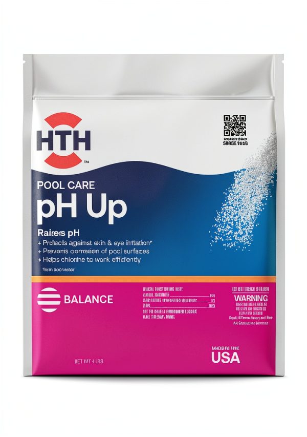 HTH 67058 Swimming Pool Care pH Up, Raises pH, Swimming Pool Chemical, 4 Lbs-0